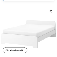 Struttura letto e doghe Ikea matrimoniale