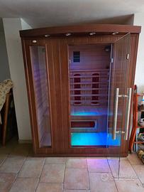 Sauna ad infrarossi in legno, 3 posti.