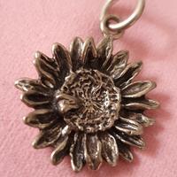Charm/ciondolo Argento 925, fiore,certificato.