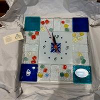 orologio Parete Vetro MURANO 25x25