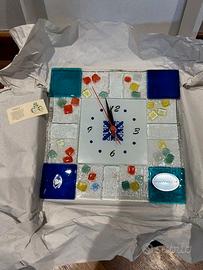 orologio Parete Vetro MURANO 25x25