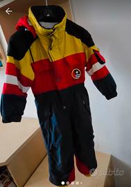 tuta intera sci multicolor