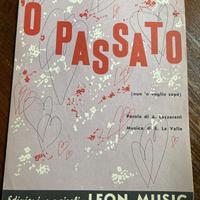 Spartito musicale vintage anno 1961