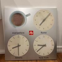 Orologio Pubblicitario Vintage Illy Design