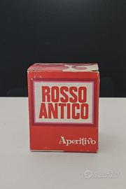 Scatola vintage rosso antico buton vuota '90s rara