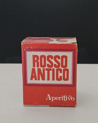 Scatola vintage rosso antico buton vuota '90s rara
