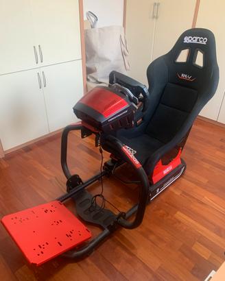 Sim Rig Sparco Evolve con sedile Sparco REV
