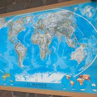 Mappa/planisfero National Geographic