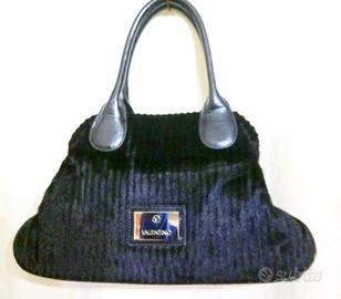 BORSA Mario VALENTINO velluto Chiusura Clic-Clac