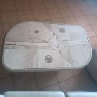 Tavolino in Travertino FEDAM – Design Renato Zevi