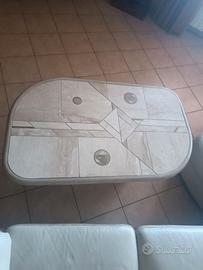 Tavolino in Travertino FEDAM – Design Renato Zevi