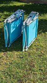 2 Lettini Alluminio Richiudibili Antiruggine tetto