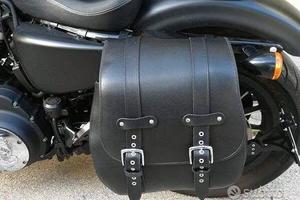 Borsa Bisaccia Pelle Incavo Lato Sx per Sportster