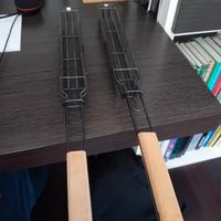 Griglia per barbecue con chiusura 
