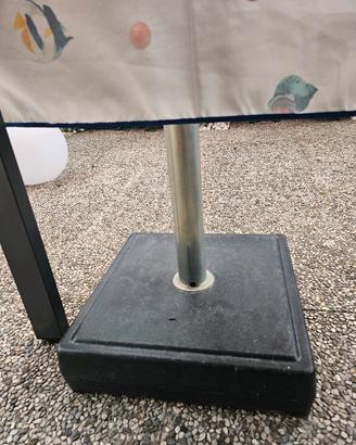 ombrellone 3x3 e base cemento 
