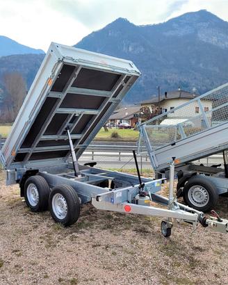 Carrello Rimorchio Auto Ribaltabile Doppio Asse