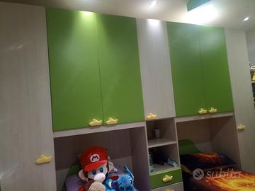 Cameretta completa di scrivania