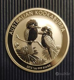 Australia -Kookaburra argento PROOF -anno 2013