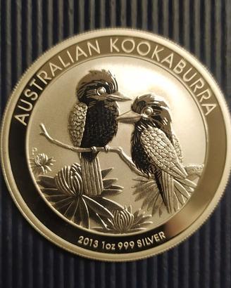Australia -Kookaburra argento PROOF -anno 2013