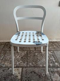 8 sedie IKEA bianche da esterno – €10 cad.