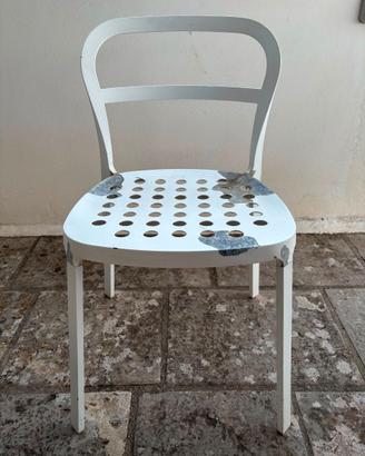 8 sedie IKEA bianche da esterno – €10 cad.
