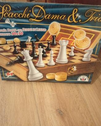 Gioco scacchi,dama trio