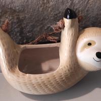 Fioriera da parete a forma di bradipo 