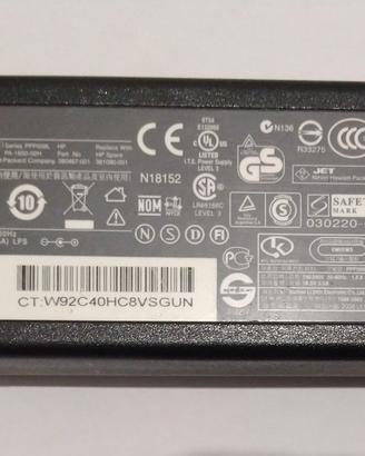 Alimentatore notebook HP 65W originale