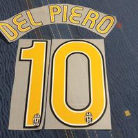 Nameset #10 DEL PIERO Juventus Home 2006/2007