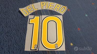 Nameset #10 DEL PIERO Juventus Home 2006/2007