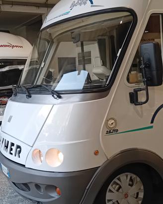 hymer b 644 clima cabina..cellula garage letto tra