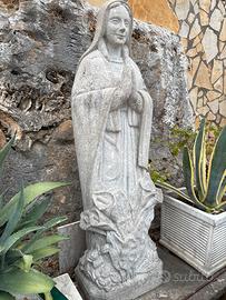 Scultura Madonna in pietra Brecciato irpino