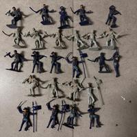 Lotto 25 soldatini anni 70 guerra civile americana