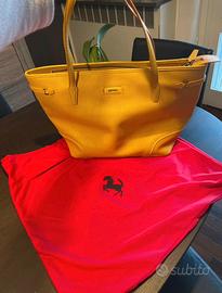 Borsa pelle Ferrari shopper