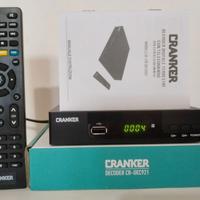 DIGITALE TERRESTRE CRANKER CR-DEC921 FUNZIONANTE.
