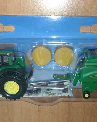 SIKU Trattore John Deere 7530 con accessori -NUOVO
