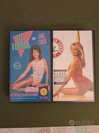 2 VHS Jane Fonda - Esercizi Fitness