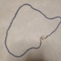 collana di tanzanite e chiusura in argento