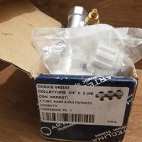 collettore Arteclima 3 vie 3/4 con arresti NUOVO. 