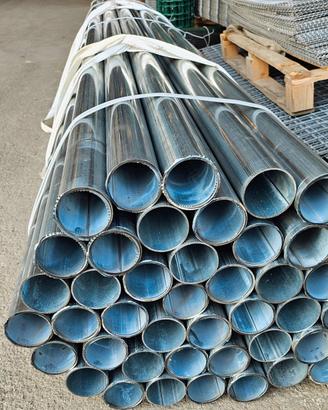 Pali, tubi zincati per recinzione diametro 45mm