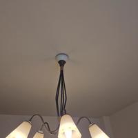 Lampadario a 5 luci e Lampada da comodino