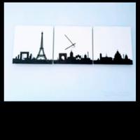 Orologio da parete Karlsson " Paris Skyline "