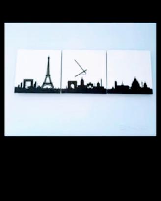 Orologio da parete Karlsson " Paris Skyline "