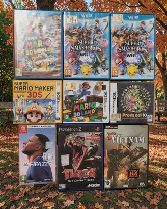 Lotto 9 giochi console mix