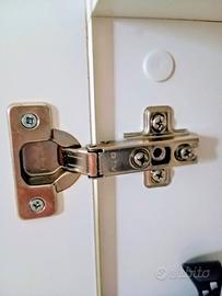 madia legno bianco lucido 