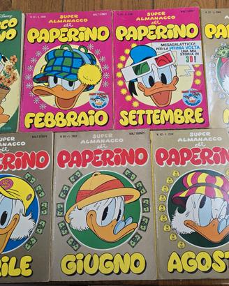 Lotto 7 Fumetti Super Almanacco di Paperino