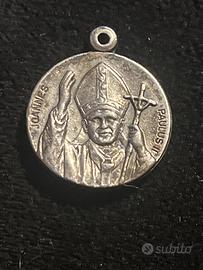 Medaglietta religiosa Vintage Papa Paolo II