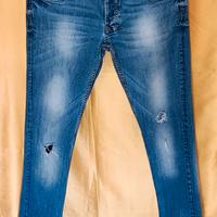 jeans uomo  rugged denim Alcott strappati t.48 