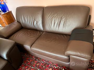 Divano in Pelle Macadamia