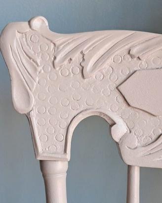 sedia a dondolo in legno